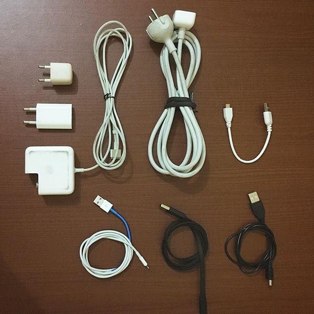 Charging cables I carry for mo…
