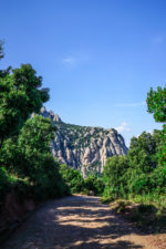 The hike down path from Montserrat's peak